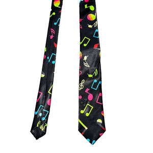 Multi Color Musical Note Party Neck Tie - 54in A003159